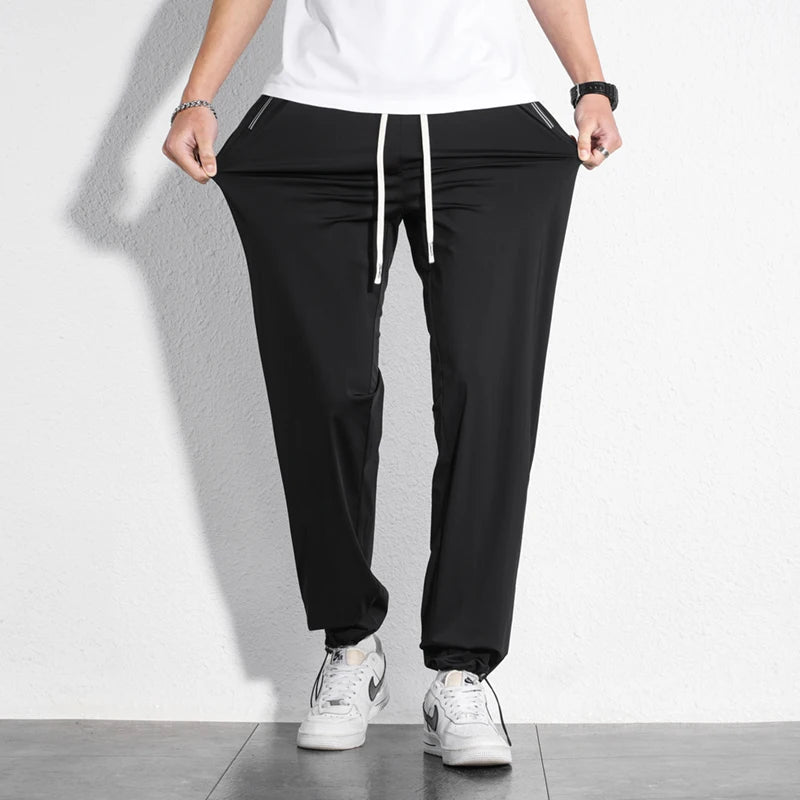 Tall Clothes Men's Pants Extra Long Length Summer Trouser Male Ice Silk Sport Inseam 36 190 Cm 120 115 Leg 110 120cm 115cm 105