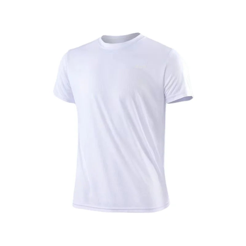 High quality men breathable fast drying running sports fitness breathable comfortable short sleeve T-shirt casual light Gym Tops