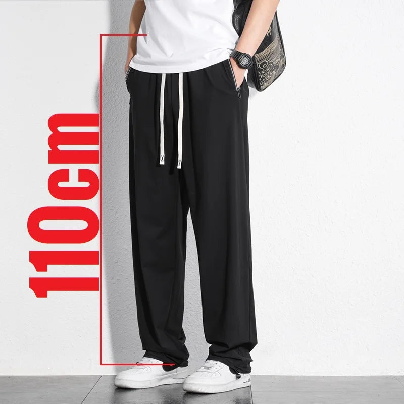 Tall Clothes Men's Pants Extra Long Length Summer Trouser Male Ice Silk Sport Inseam 36 190 Cm 120 115 Leg 110 120cm 115cm 105