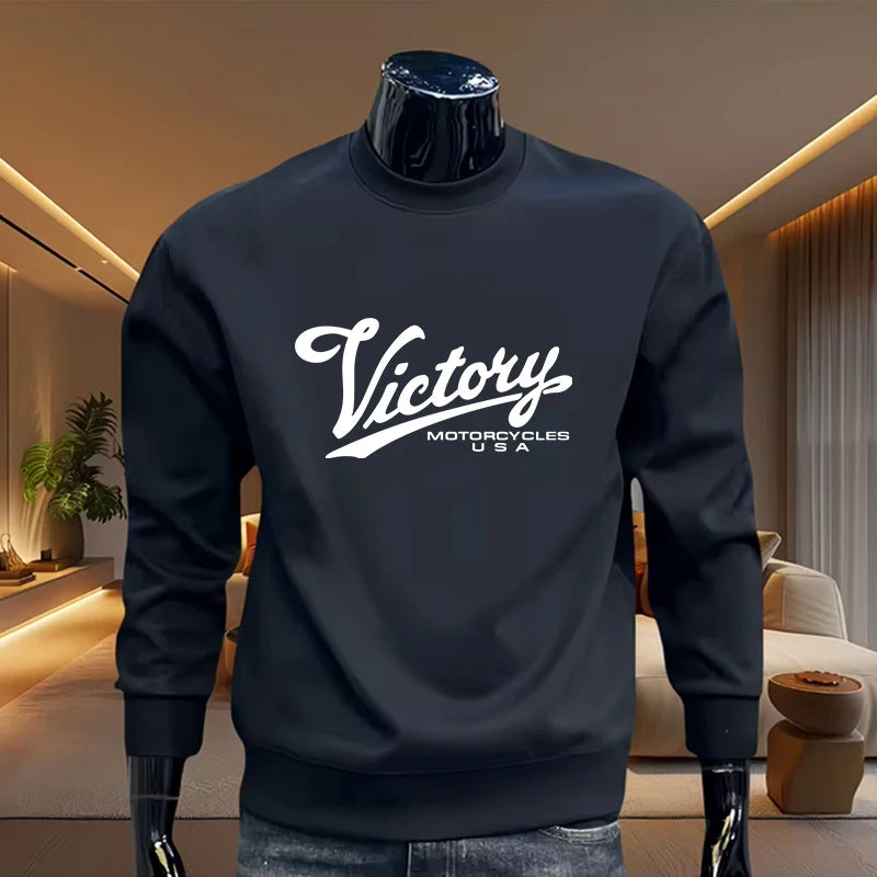 Casual Men's Sweatshirts Print O-Neck High Quality Long Sleeves Daily Hot Sales Man Popular Top Sports Clothing Pullover Jogging