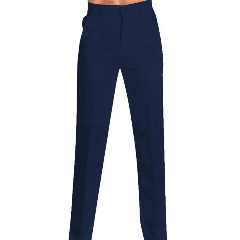 Men's Clothing Linen Slant Pocket Straight Solid Color Comfortable Breathable Daily Casual Pants