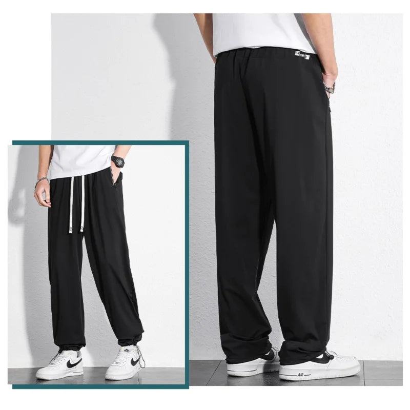 Tall Clothes Men's Pants Extra Long Length Summer Trouser Male Ice Silk Sport Inseam 36 190 Cm 120 115 Leg 110 120cm 115cm 105