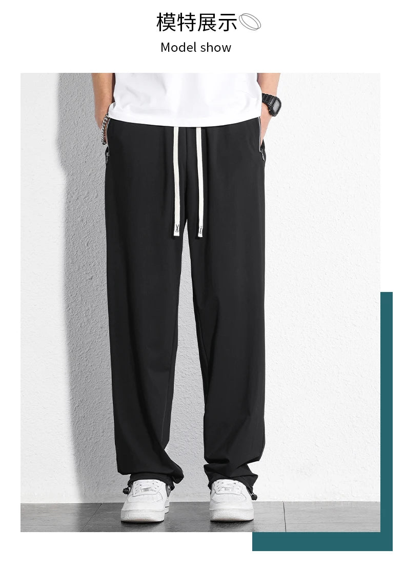Tall Clothes Men's Pants Extra Long Length Summer Trouser Male Ice Silk Sport Inseam 36 190 Cm 120 115 Leg 110 120cm 115cm 105