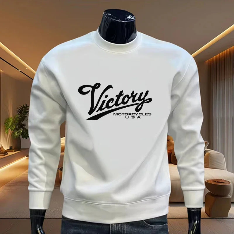 Casual Men's Sweatshirts Print O-Neck High Quality Long Sleeves Daily Hot Sales Man Popular Top Sports Clothing Pullover Jogging