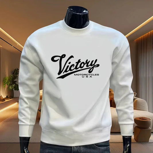 Casual Men's Sweatshirts Print O-Neck High Quality Long Sleeves Daily Hot Sales Man Popular Top Sports Clothing Pullover Jogging