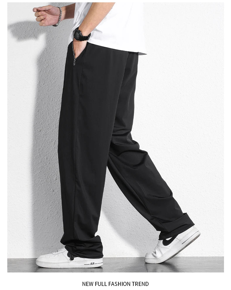 Tall Clothes Men's Pants Extra Long Length Summer Trouser Male Ice Silk Sport Inseam 36 190 Cm 120 115 Leg 110 120cm 115cm 105