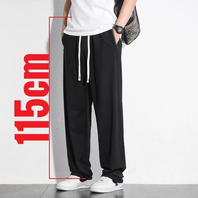 Tall Clothes Men's Pants Extra Long Length Summer Trouser Male Ice Silk Sport Inseam 36 190 Cm 120 115 Leg 110 120cm 115cm 105