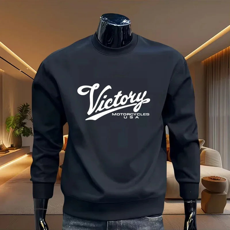 Casual Men's Sweatshirts Print O-Neck High Quality Long Sleeves Daily Hot Sales Man Popular Top Sports Clothing Pullover Jogging