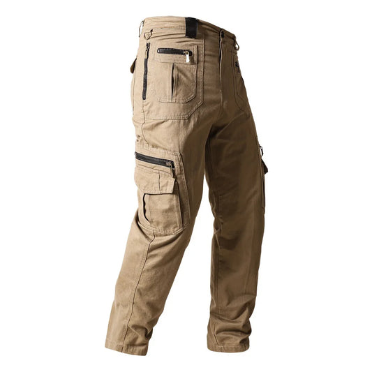 2025 Men Cargo Pants Trousers Multi-pocket Waterproof Wear-resistant Casual Training Overalls Clothing Comfortable Breathable