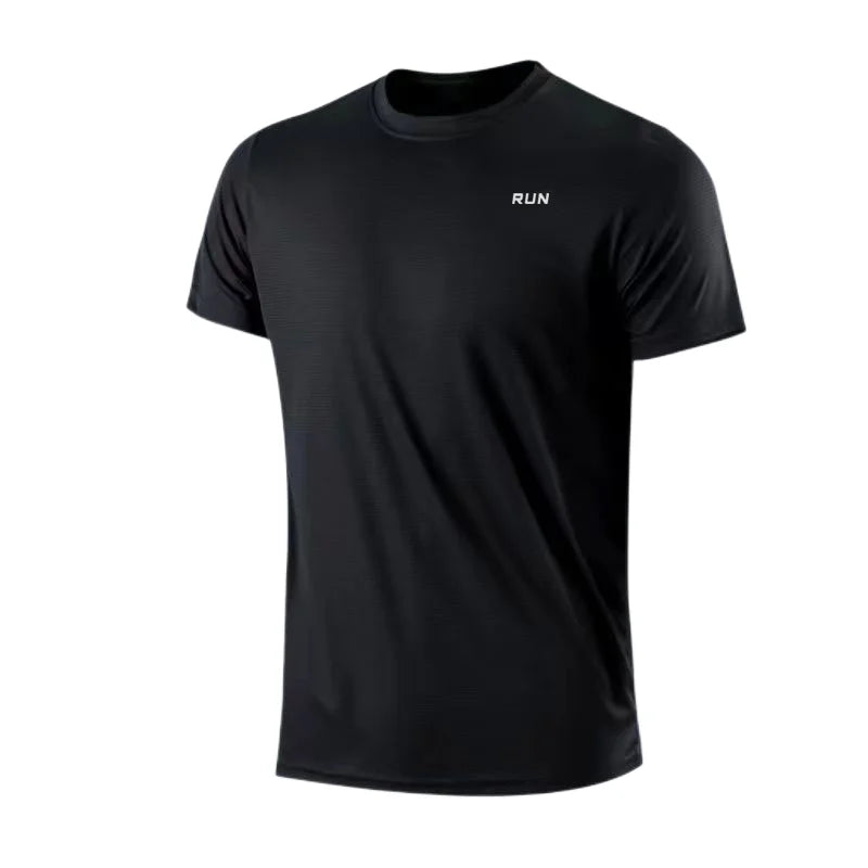 High quality men breathable fast drying running sports fitness breathable comfortable short sleeve T-shirt casual light Gym Tops