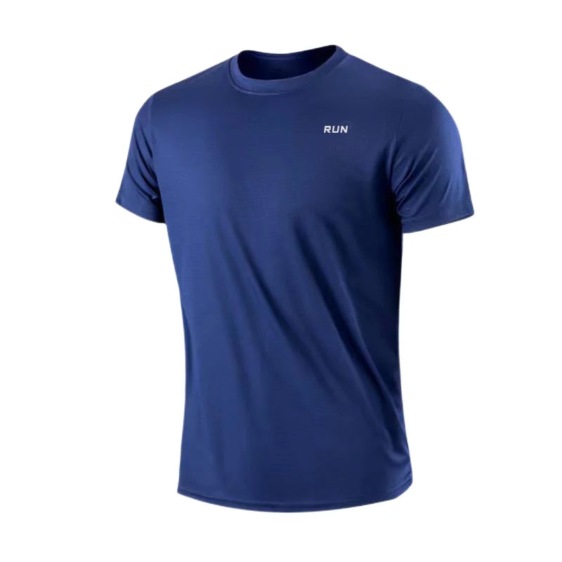 High quality men breathable fast drying running sports fitness breathable comfortable short sleeve T-shirt casual light Gym Tops