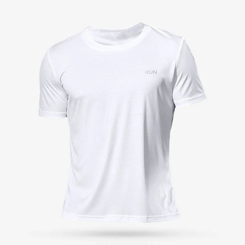 High quality men breathable fast drying running sports fitness breathable comfortable short sleeve T-shirt casual light Gym Tops