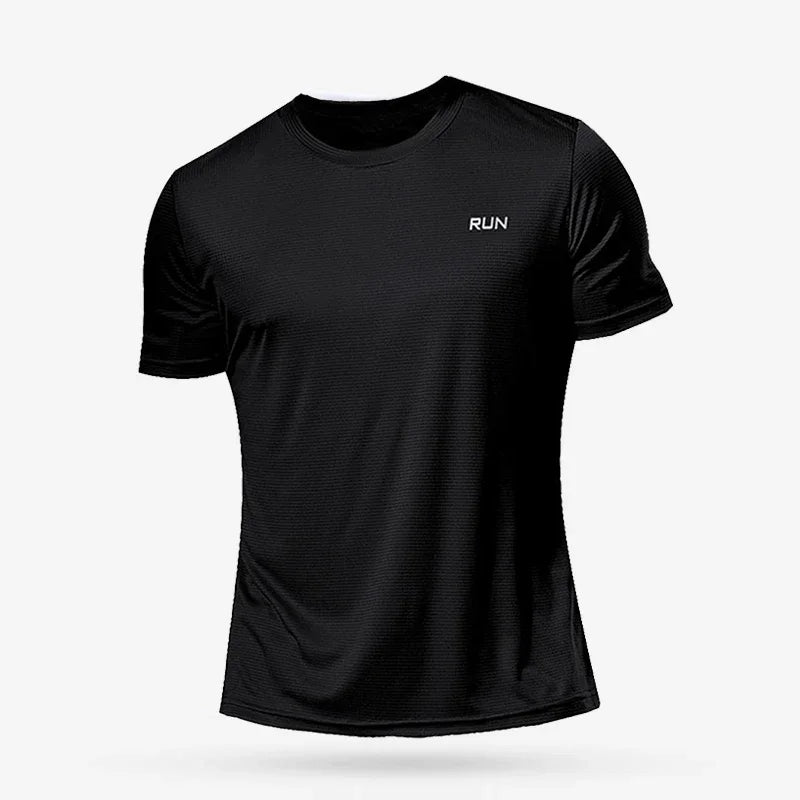 High quality men breathable fast drying running sports fitness breathable comfortable short sleeve T-shirt casual light Gym Tops